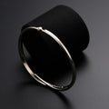 Thin Hinge Silver Bangle