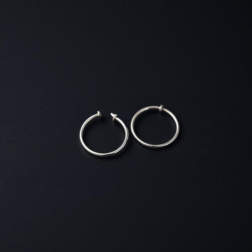 Classic Silver Hoop Earrings