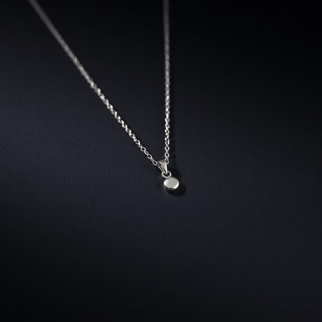 Petite Orb Silver Necklace